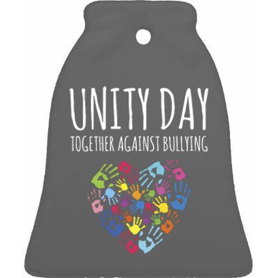 Unity Day Together Against Bullying Ceramic Bell Ornament