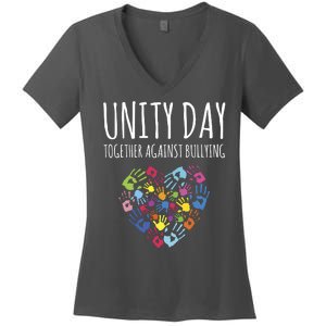 Unity Day Together Against Bullying Women's V-Neck T-Shirt