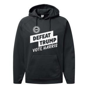 Uaw Defeat Trump Is A Scap Vote Harris Performance Fleece Hoodie