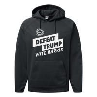 Uaw Defeat Trump Is A Scap Vote Harris Performance Fleece Hoodie