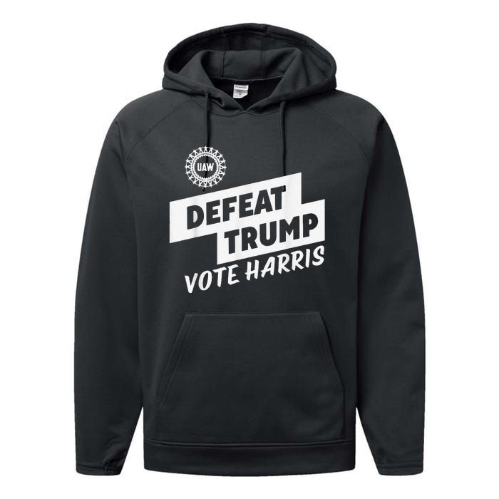 Uaw Defeat Trump Is A Scap Vote Harris Performance Fleece Hoodie