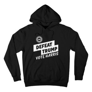 Uaw Defeat Trump Is A Scap Vote Harris Hoodie