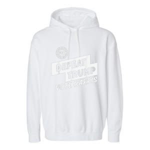 Uaw Defeat Trump Is A Scap Vote Harris Garment-Dyed Fleece Hoodie