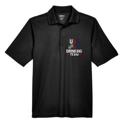 Usa Drinking Team Flag Men's Origin Performance Piqué Polo