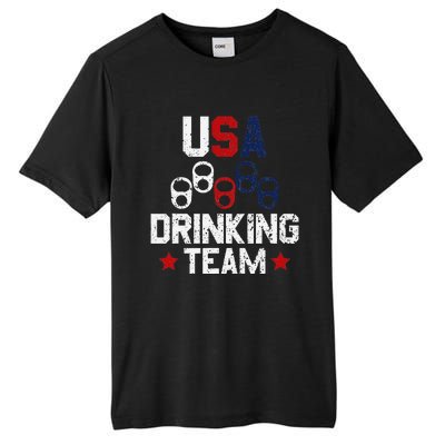 Usa Drinking Team Flag Tall Fusion ChromaSoft Performance T-Shirt