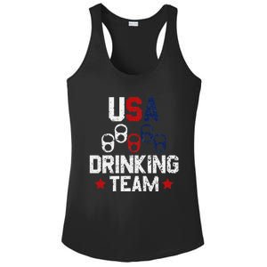 Usa Drinking Team Flag Ladies PosiCharge Competitor Racerback Tank