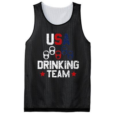 Usa Drinking Team Flag Mesh Reversible Basketball Jersey Tank