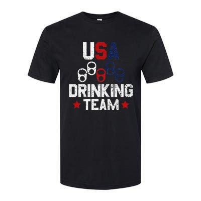 Usa Drinking Team Flag Softstyle® CVC T-Shirt