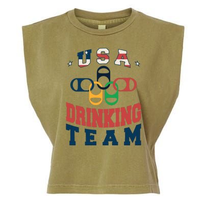 USA Drinking Team Olympics Garment-Dyed Women's Muscle Tee