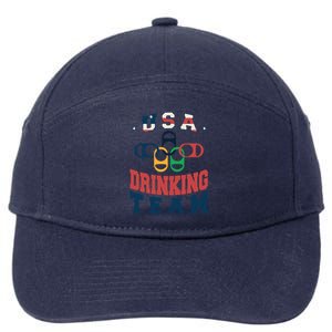 USA Drinking Team Olympics 7-Panel Snapback Hat