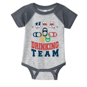 USA Drinking Team Olympics Infant Baby Jersey Bodysuit