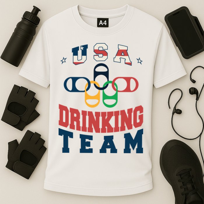 USA Drinking Team Olympics Cooling Performance Crew T-Shirt