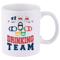 USA Drinking Team Olympics 11oz C Handle Ceramic Mug