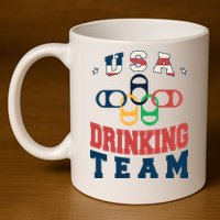 USA Drinking Team Olympics 11oz C Handle Ceramic Mug