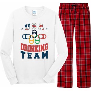 USA Drinking Team Olympics Long Sleeve Pajama Set