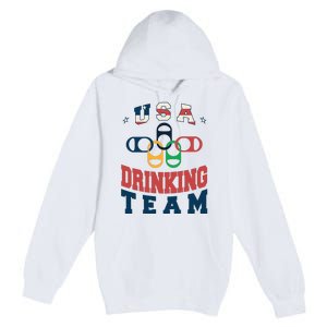 USA Drinking Team Olympics Premium Pullover Hoodie