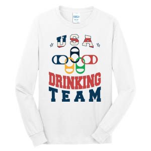 USA Drinking Team Olympics Tall Long Sleeve T-Shirt