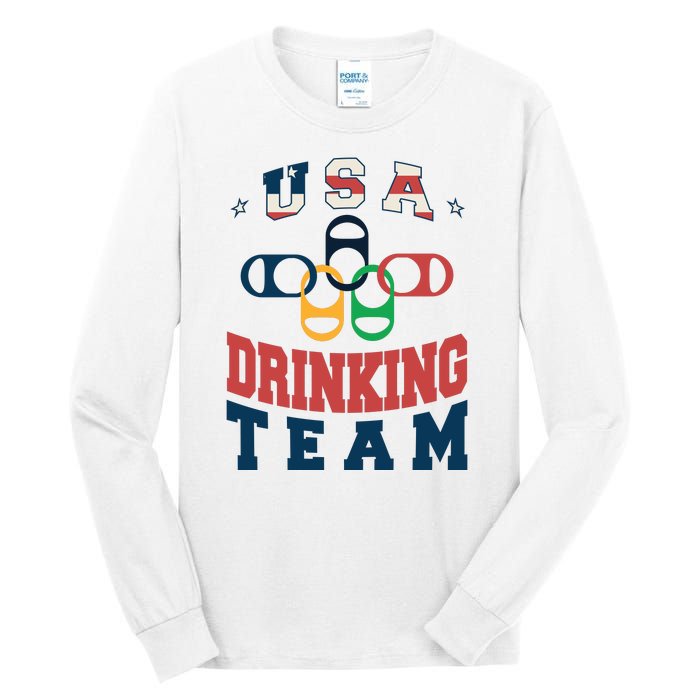 USA Drinking Team Olympics Tall Long Sleeve T-Shirt