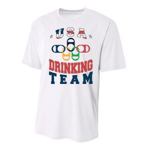 USA Drinking Team Olympics Performance Sprint T-Shirt