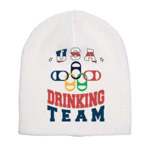 USA Drinking Team Olympics Short Acrylic Beanie