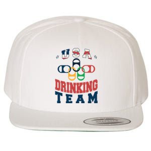 USA Drinking Team Olympics Wool Snapback Cap