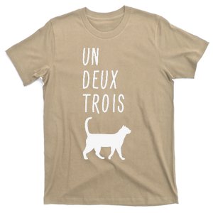 Un Deux Trois Cat Funny French Teacher Gift T-Shirt