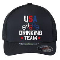 Usa Drinking Team Flag Flexfit Unipanel Trucker Cap