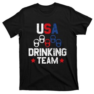 Usa Drinking Team Flag T-Shirt