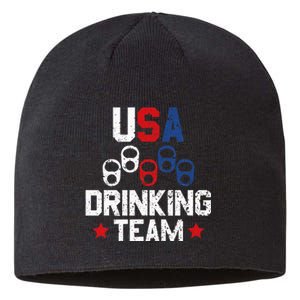 Usa Drinking Team Flag Sustainable Beanie