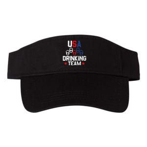 Usa Drinking Team Flag Valucap Bio-Washed Visor