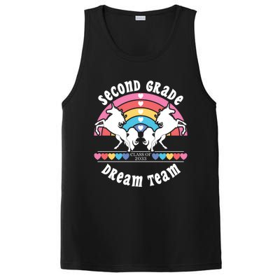 Unicorn Dream Team Class Of 2033 Second Grade Cute Gift PosiCharge Competitor Tank