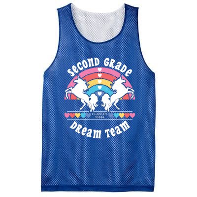 Unicorn Dream Team Class Of 2033 Second Grade Cute Gift Mesh Reversible Basketball Jersey Tank