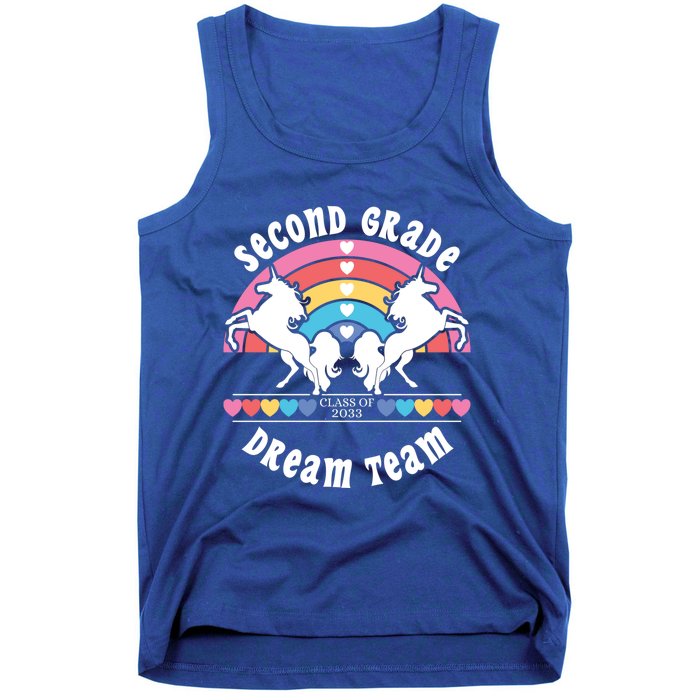 Unicorn Dream Team Class Of 2033 Second Grade Cute Gift Tank Top