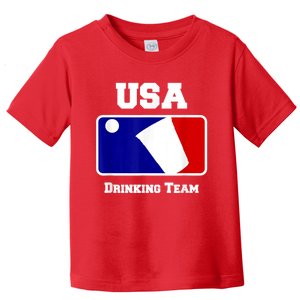 Usa Drinking Team Funny Party Beer Pong Games Toddler T-Shirt