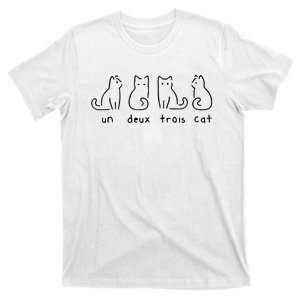 Un Deux Trois Cat Funny T-Shirt