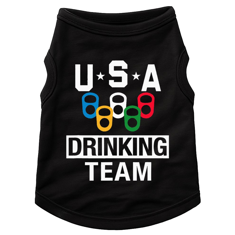 Usa Drinking Team Beer Party Doggie Tank
