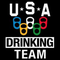 Usa Drinking Team Beer Party Cooling Performance Crew T-Shirt