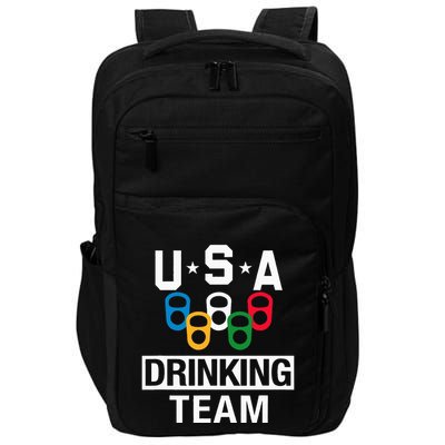 Usa Drinking Team Beer Party Impact Tech Backpack