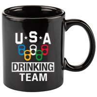 Usa Drinking Team Beer Party 11oz C Handle Ceramic Mug
