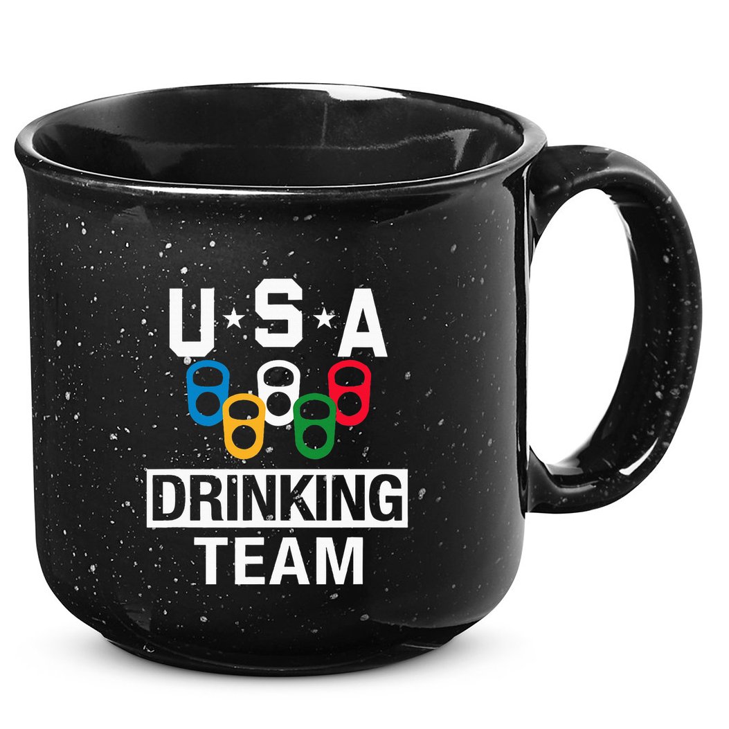 Usa Drinking Team Beer Party 15oz Campfire Ceramic Mug