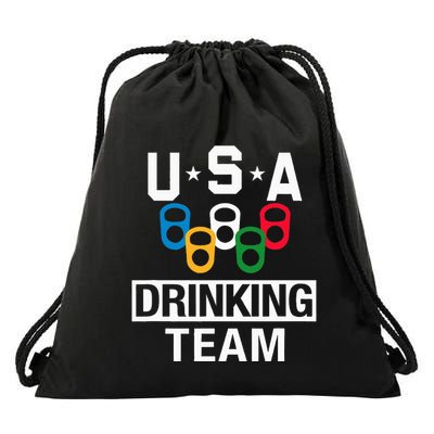 Usa Drinking Team Beer Party Drawstring Bag