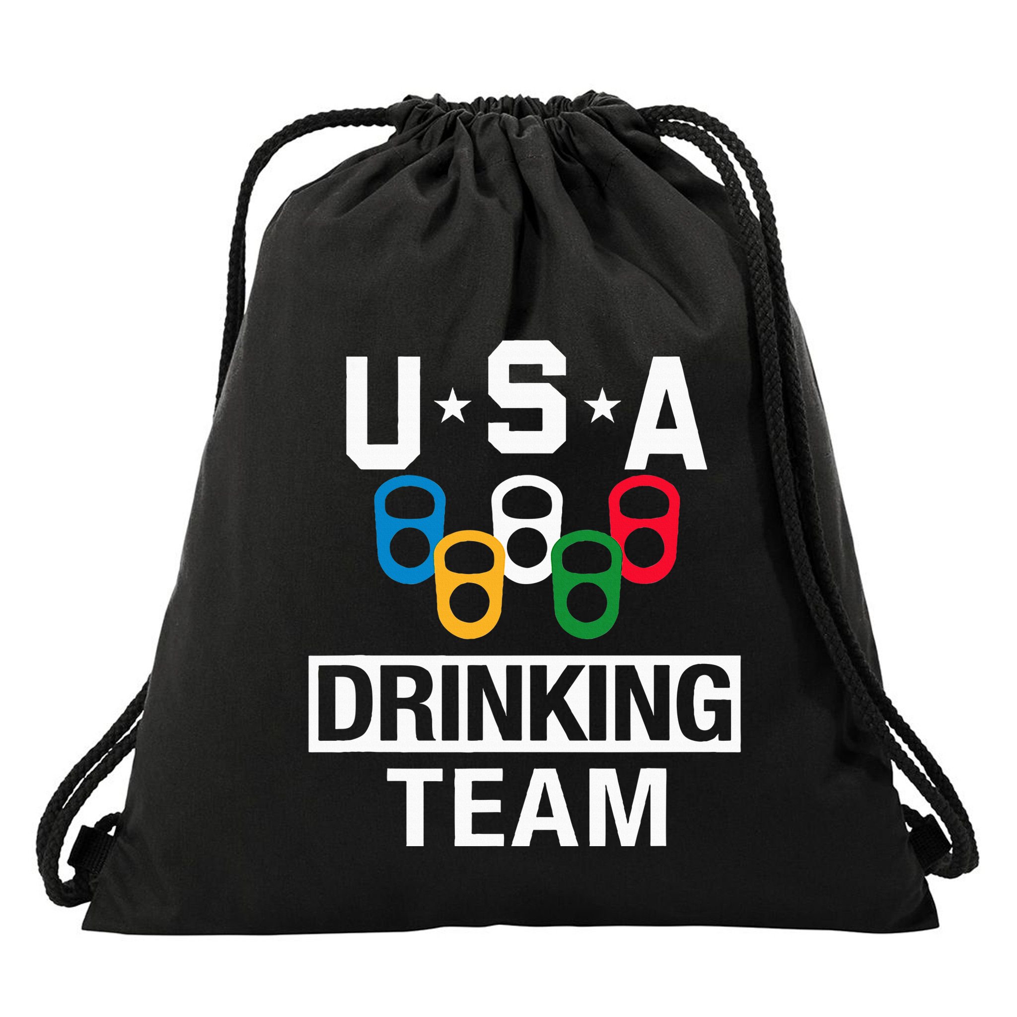 Usa Drinking Team Beer Party Drawstring Bag