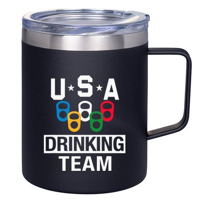 Usa Drinking Team Beer Party 12oz Stainless Steel Coffee Mug