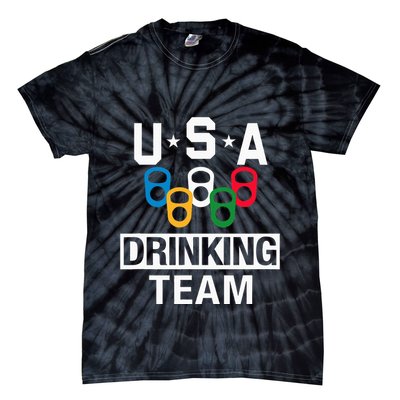 Usa Drinking Team Beer Party Tie-Dye T-Shirt