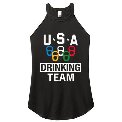 Usa Drinking Team Beer Party Women's Perfect Tri Rocker Tank