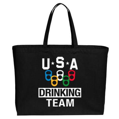 Usa Drinking Team Beer Party Cotton Canvas Jumbo Tote