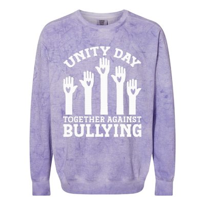 Unity Day Together Against Bullying Anti Bullying Colorblast Crewneck Sweatshirt