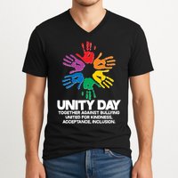 Unity Day Together Against Bullying United For Kindness Acceptance Inclusion V-Neck T-Shirt