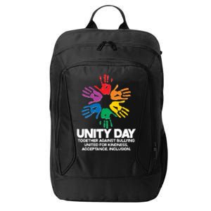 Unity Day Together Against Bullying United For Kindness Acceptance Inclusion City Backpack