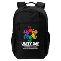 Unity Day Together Against Bullying United For Kindness Acceptance Inclusion Backpack